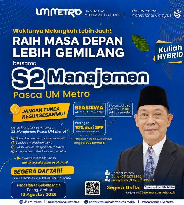 PENERIMAAN MAHASISWA BARU GELOMBANG KE 3 TAHUN 2026