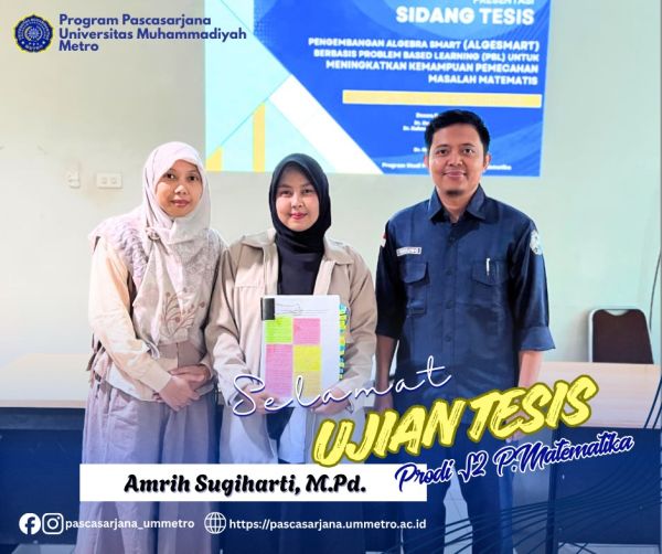 UJIAN TESIS PRODI MAGISTER PENDIDIKAN MATEMATIKA