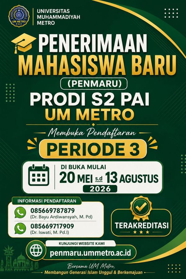 PENERIMAAN MAHASISWA BARU GELOMBANG KE 3 TAHUN 2026