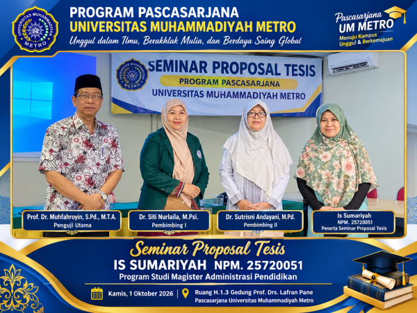 SEMINAR PRODI MAGISTER ADMINISTRASI PENDIDIKAN