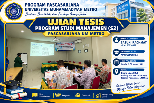 SIDANG TESIS PRODI MAGISTER MANAJEMEN