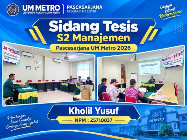 UJIAN TESIS PRODI MAGISTER MANAJEMEN