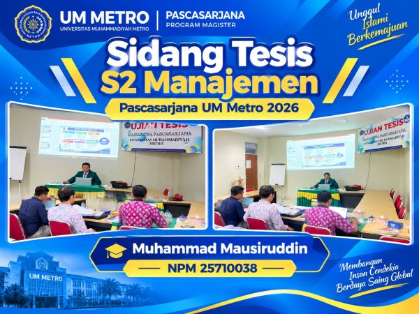 SIDANG UJIAN TESIS PRODI MAGISTER MANAJEMEN