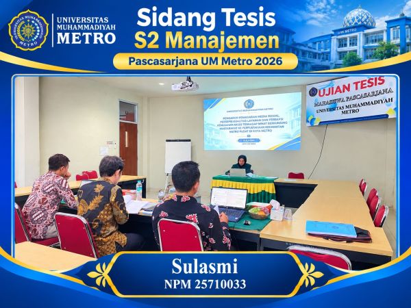 SIDANG TESIS PRODI MAGISTER MANAJEMEN