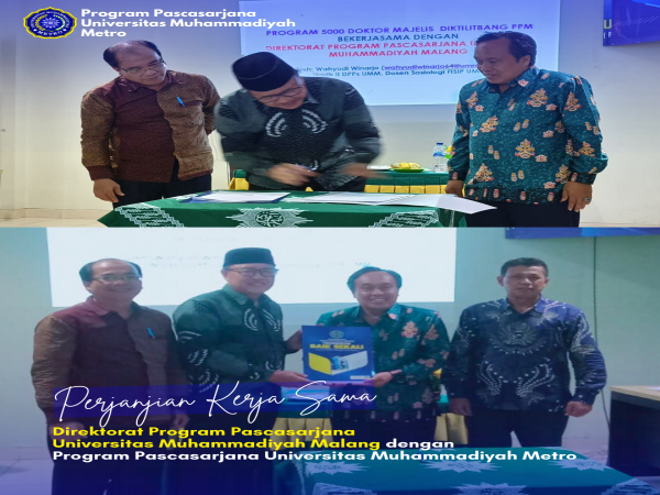 MoU Pascasarjana UM Metro dengan Pascasarjana UM Malang