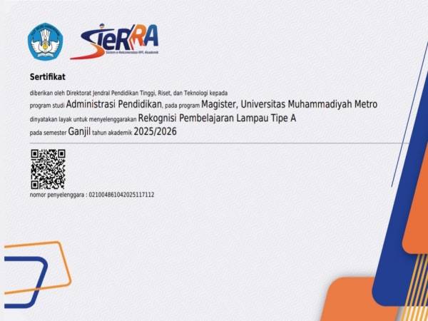 Sertifikat RPL S2 Manajemen