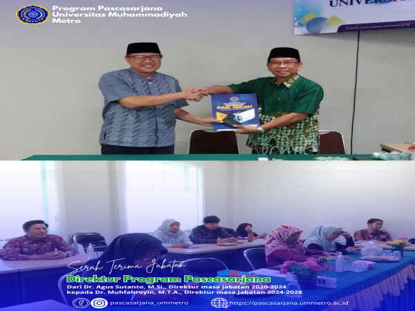 Serah Terima Jabatan Direktur PPs